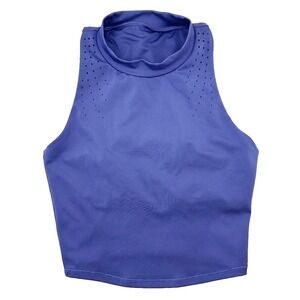 ALL IN MOTION Halter High Neck Sports Bra Crop Tank • XS • purple